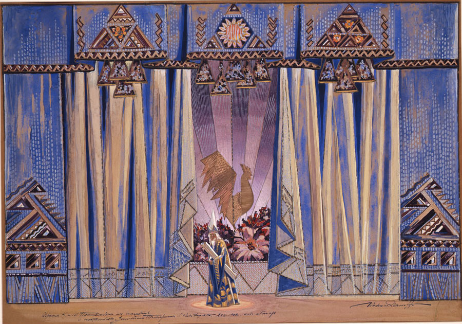 Vladimir Vladimirovich Ivanov - Set design for The Golden Cockerel (opera